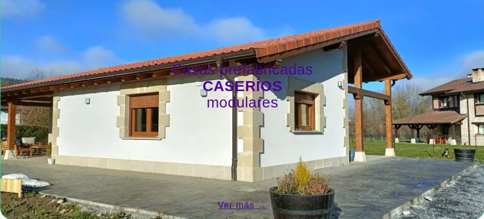 AK Modular: caserío modular de la sección de portada