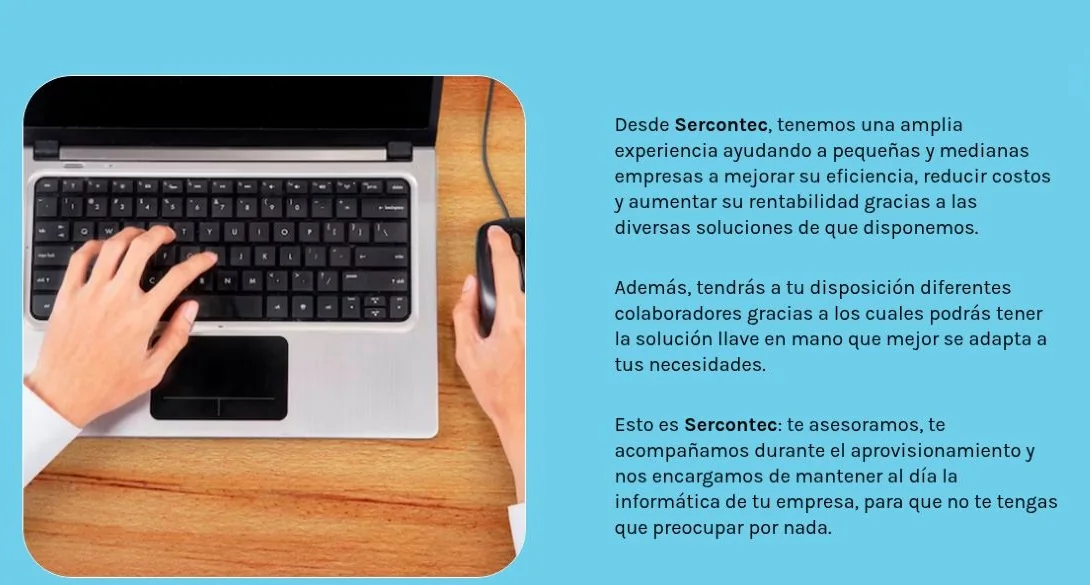 Sercontec: asesoramiento y mantenimiento informático