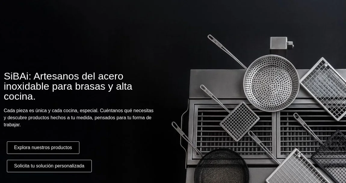 SiBAi: artesanía de acero inoxidable para cocina
