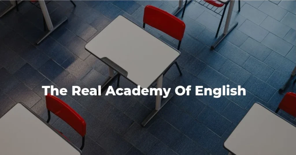 The Real Academy of English: portada de la academia