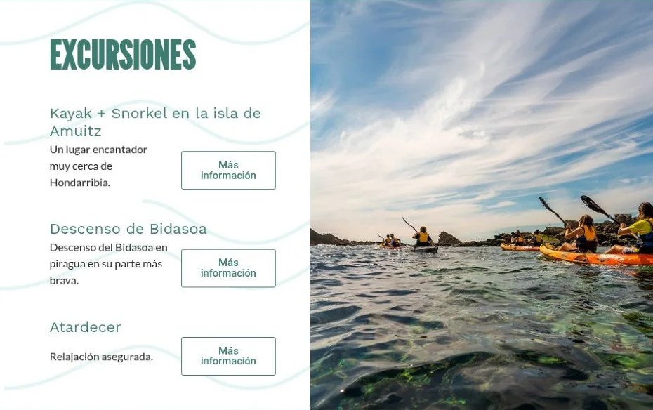 Kayak Basque Country: excursiones en kayak