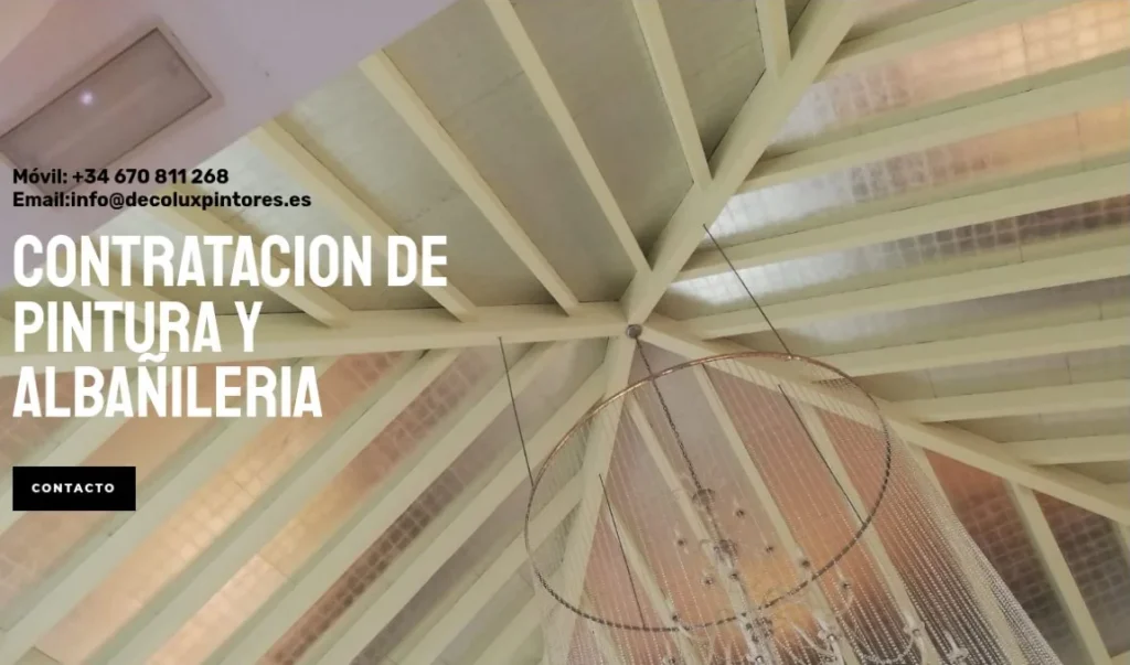 Decolux Pintores: pintura y albañilería, portada decolux