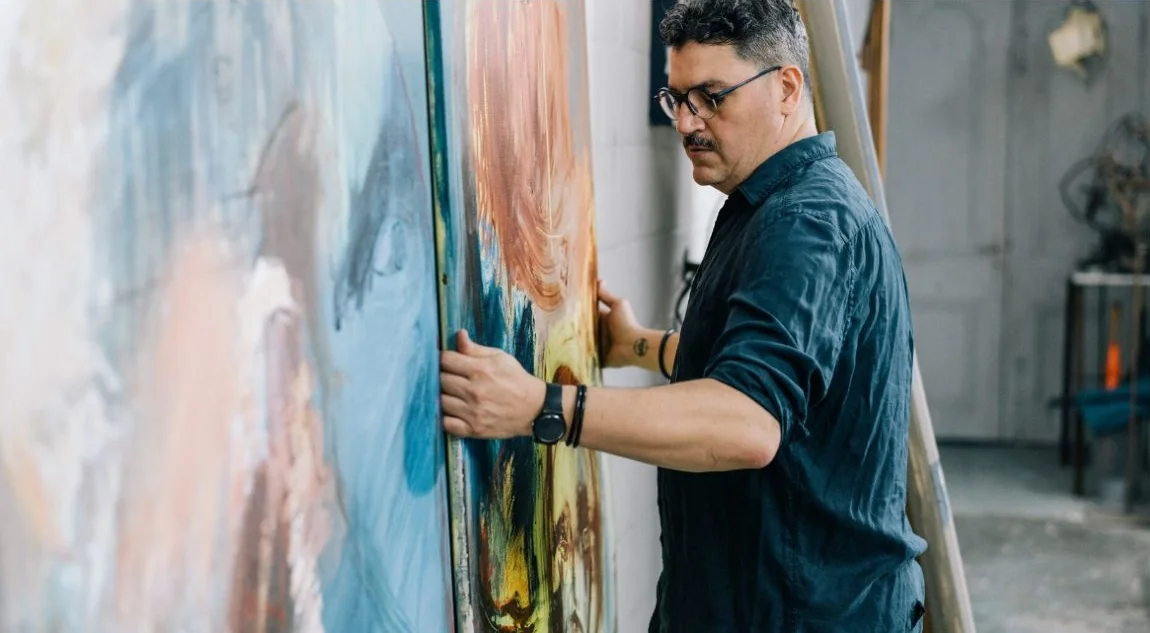Miguel Balliache: el artista en su estudio
